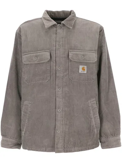 Carhartt Wip Shirts In Misty Grey