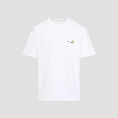 Carhartt Wip Short Sleeve American Script T-shirt In White
