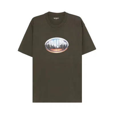 Pre-owned Carhartt Wip Short-sleeve Big Time T-shirt 'fossil' | Brown | Men's Size S