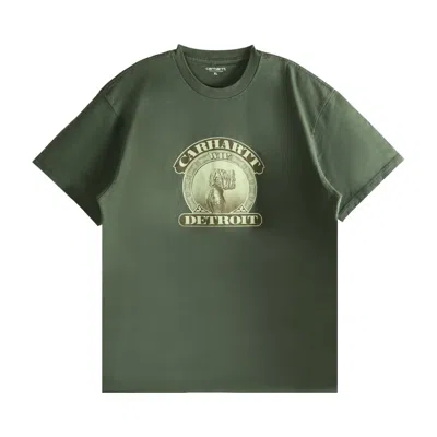 Pre-owned Carhartt Wip Short-sleeve Cold World T-shirt 'opuntia' | Green | Men's Size Xl
