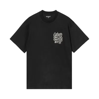 Pre-owned Carhartt Wip Short-sleeve Commuting Tales T-shirt 'black' | Men's Size Xxl