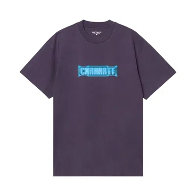 Pre-owned Carhartt Wip Short-sleeve Electric Boogie Tee 'lokers' | Purple | Men's Size S