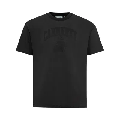 Pre-owned Carhartt Wip Short-sleeve Faded Pond Corps T-shirt 'black' | Men's Size Xl