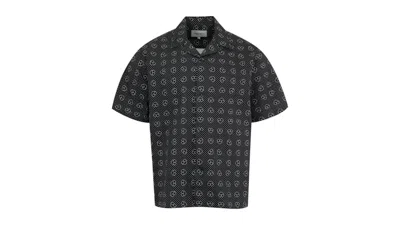 Pre-owned Carhartt Wip Short Sleeve Furoshiki Shirt In Aop/black