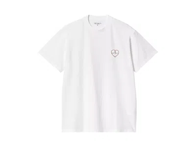 Pre-owned Carhartt Wip Short Sleeve Furoshiki T-shirt In White/red