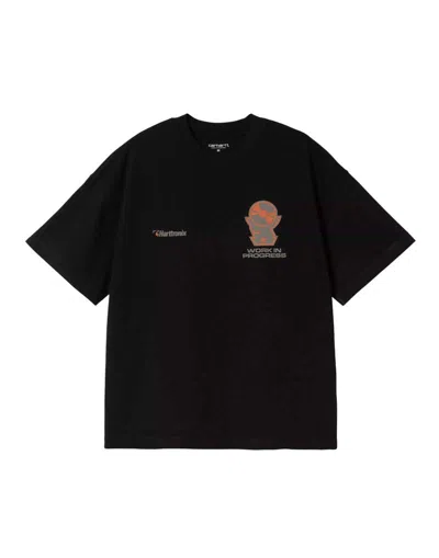 Pre-owned Carhartt Wip Short Sleeve Harttronix T-shirt In Black