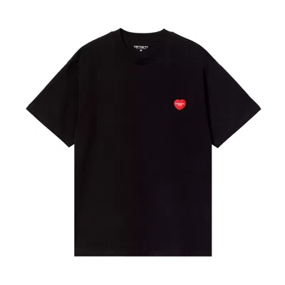 Pre-owned Carhartt Wip Short-sleeve Heart Ii Hartt T-shirt 'black' | Men's Size S