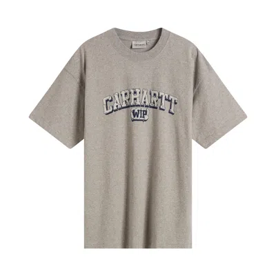 Pre-owned Carhartt Wip Short-sleeve Heavy Duty T-shirt 'grey Heather' | Men's Size L In Gray