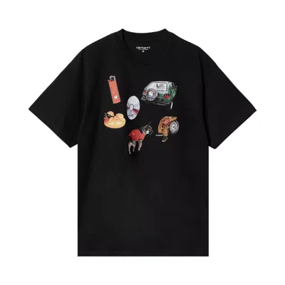 Pre-owned Carhartt Wip Short-sleeve Jacob Rochester T-shirt 'black' | Men's Size Xxl