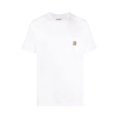 Pre-owned Carhartt Wip Short-sleeve Pocket T-shirt 'white' | Men's Size Xl
