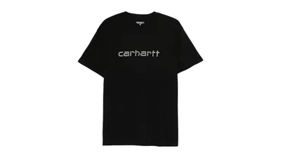 Pre-owned Carhartt Wip Short Sleeve Rivet Script T-shirt In Black