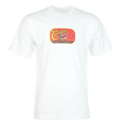 Carhartt Wip Short Sleeve Sardinas T Shirt White In Multi