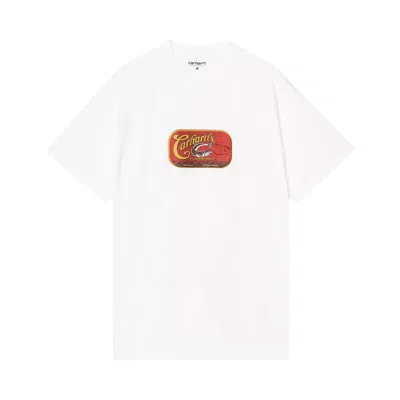 Pre-owned Carhartt Wip Short-sleeve Sardinas T-shirt 'white' | Men's Size Xxl