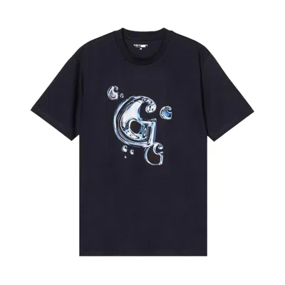 Pre-owned Carhartt Wip Short-sleeve Solar Chrome C-logo T-shirt 'dark Navy' | Blue | Men's Size M
