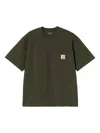 Carhartt Wip Short-sleeve T-shirt With Logo In Green