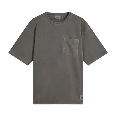 Pre-owned Carhartt Wip Short-sleeve Torion Pocket T-shirt 'black Grind Wash' | Men's Size L