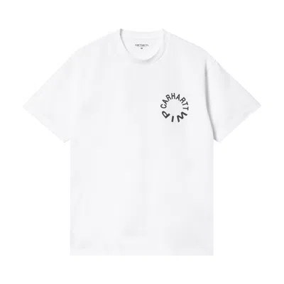 Pre-owned Carhartt Wip Short-sleeve Work Varsity T-shirt 'white'