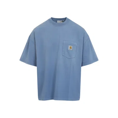 Carhartt Wip Short Sleeves Hudson Pocket T-shirt In Blue
