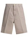 Carhartt Tailored Shorts With Pockets And Belt Loops In Beige