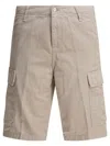 Carhartt Wip Cotton Beige Shorts In Beige