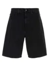Carhartt Mens Black Landon Five-pockets Denim Shorts In Black