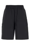 Carhartt Wip Embroidered Cotton Toland Short In Black