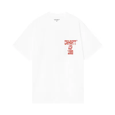 Pre-owned Carhartt Wip Short-sleeve Blocks T-shirt 'white' | Men's Size Xl