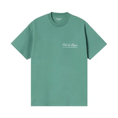 Pre-owned Carhartt Wip Short-sleeve Cloud Heart T-shirt 'lily' | Green | Men's Size Xl