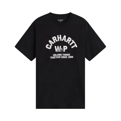Pre-owned Carhartt Wip Short-sleeve Column T-shirt 'black' | Men's Size M