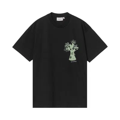 Pre-owned Carhartt Wip Short-sleeve Forma T-shirt 'heavy Stone Wash Black' | Men's Size L