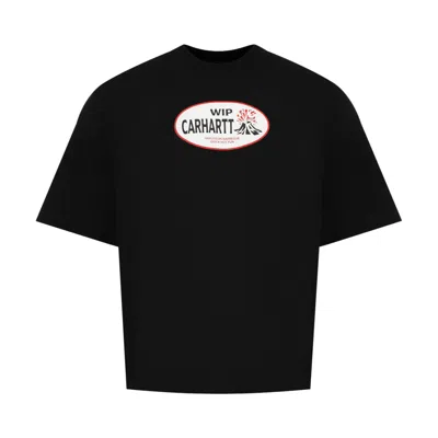 Pre-owned Carhartt Wip Short-sleeve Harlequin Bbq T-shirt 'black' | Men's Size L