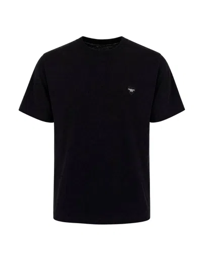 Carhartt Wip Short-sleeve Jersey T-shirt With Chest Logo In Black