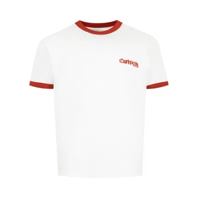 Pre-owned Carhartt Wip Short-sleeve Lp Ringer T-shirt 'white/red' | Men's Size S