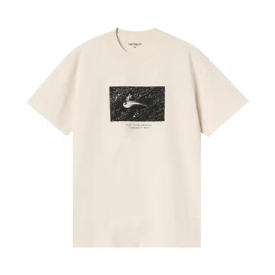 Pre-owned Carhartt Wip Short-sleeve Ride Your Dreams T-shirt 'natural' | Cream | Men's Size L In White