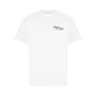 Pre-owned Carhartt Wip Short-sleeve Sean Hamilton 03 T-shirt 'white' | Men's Size L