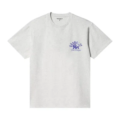 Pre-owned Carhartt Wip Short-sleeve Well Built T-shirt 'ash Heather' | Grey | Men's Size Xl