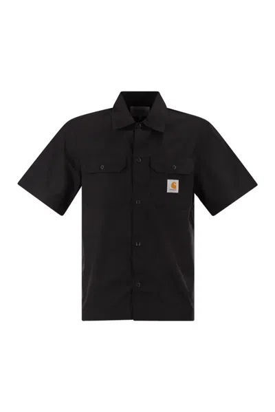 Carhartt Wip Short-sleeved Shirt In Black