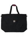Carhartt Wip Black Nylon Shoulder Bag In Black