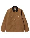 Carhartt Michigan Organic Cotton Single-breasted Coat In Brown
