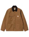 Carhartt Michigan Organic Cotton Single-breasted Coat In Brown