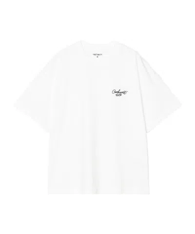 Carhartt Wip Signature Script Crewneck T-shirt In Multi