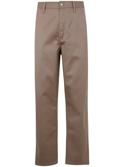 Carhartt Wip "simple" Pant In Brown