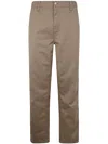 Carhartt Man Pants Khaki Size 28w-32l Polyester, Cotton In Brown