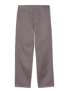 Carhartt Pants With Belt Loops And Pockets In Grey