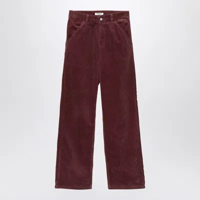 Carhartt Wip Simple Pant In Rondo Colour In Burgundy