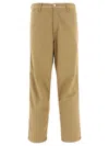 Carhartt Beige Polyester Blend Simple Pant In Beige