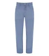 Carhartt Wip Single Knee Bay Blue Pants In Blue