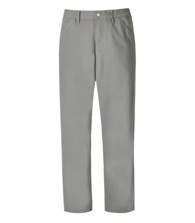 Carhartt Wip Single Knee Grey Trousers In Gray