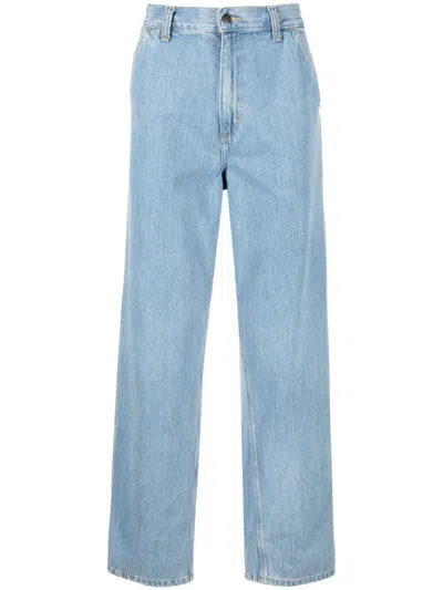 Carhartt Wip Single Knee Organic Cotton Jeans In Blue