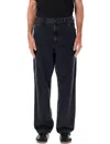 Carhartt Black Single Knee Jeans In Black Wash